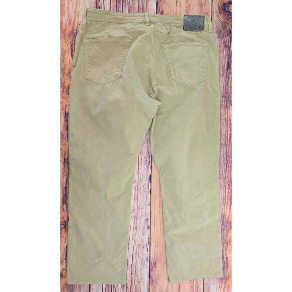 AG The Everett Slim Straight Mens Khaki Pants 36 x 28 Soft Cotton - Picture 2 of 8